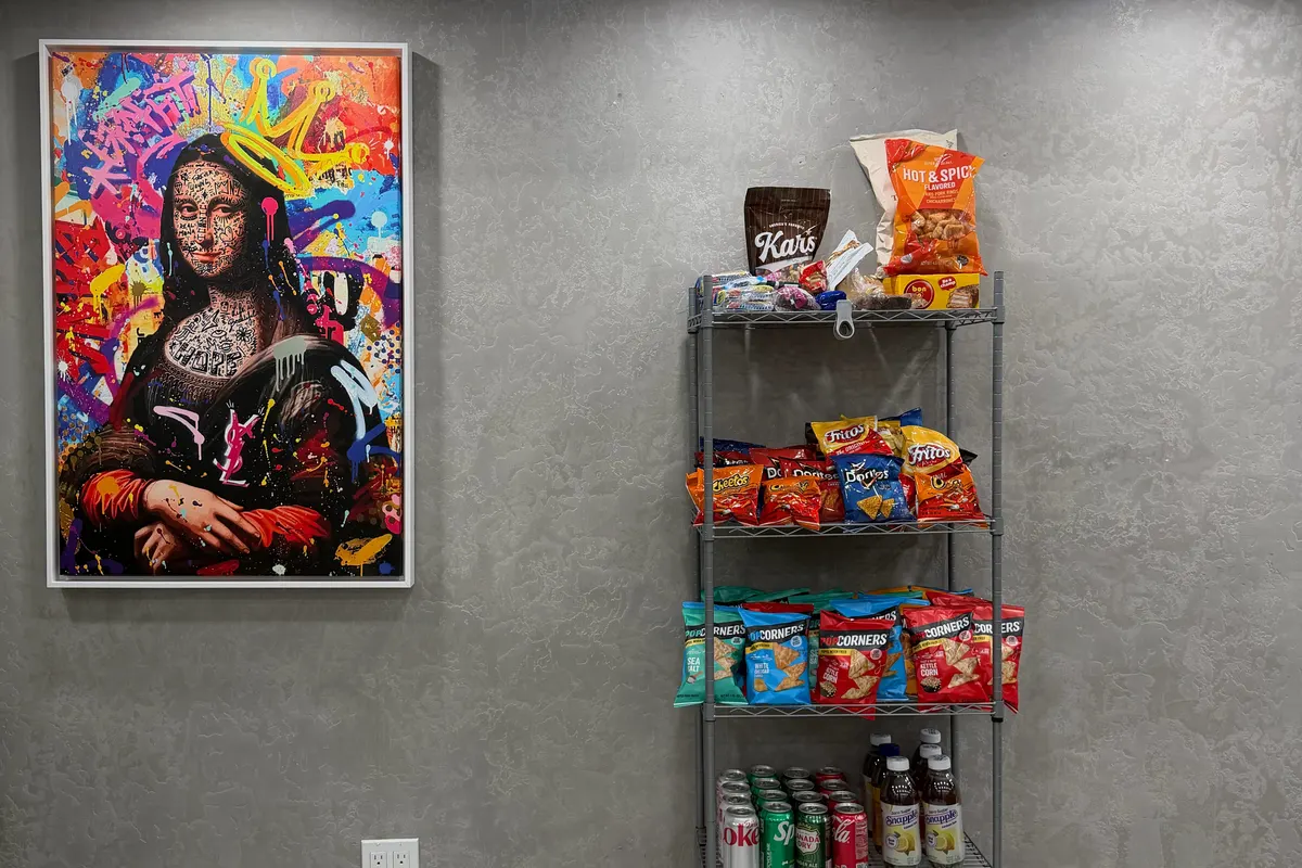 QCD snack station and pop art